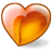 peach,heart icon