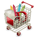full shopping cart icon