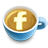 Fb, Latte, Social icon