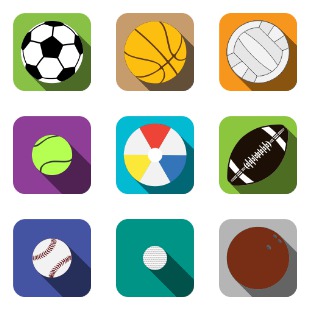 Sports icon sets preview