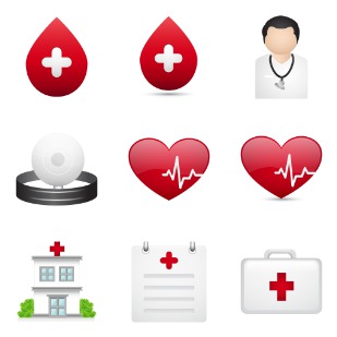 Medical icon sets preview