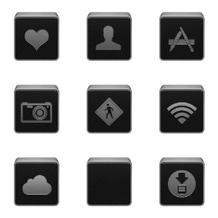 iBox Black icon sets preview