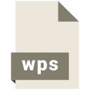 extension, wps, format, document, file icon