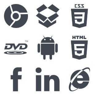 Social Kit icon sets preview