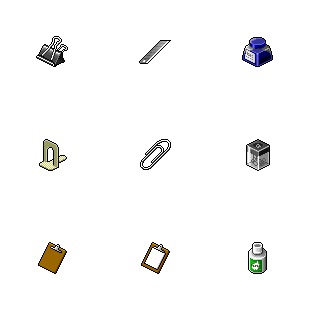 Stationary icon sets preview