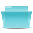 folder, cyan icon