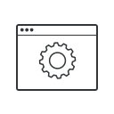 control, optimization, gear, settings, system, browser, options icon