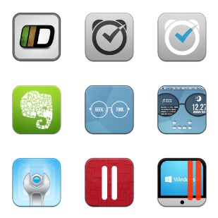 Baco Flurry 3 icon sets preview