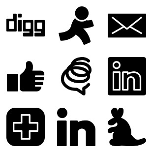Social Media icon sets preview