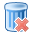 recycle bin, trash, can, del, remove, delete icon