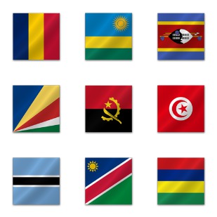African Flags icon sets preview