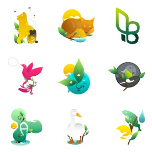 Gaia 09 icon sets preview