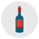 empty, wine, alcohol, drink, bottle icon
