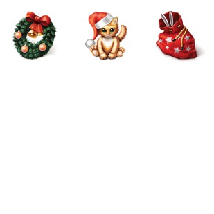 Easy New Year icon sets preview