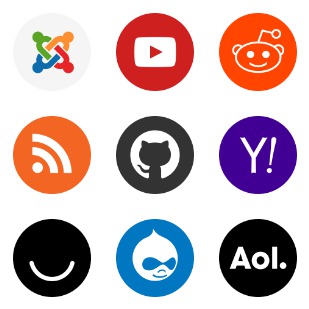 Popular Services & Brands icon sets preview