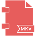 mkv, extensiom, file, file format icon