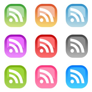 Colored Feed icon sets preview