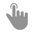 finger, one, tap icon