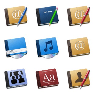 Book icon sets preview