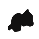 Rwanda country map silhouette icon