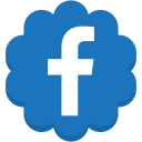 social, flower, facebook, round, media icon