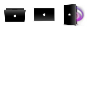 Macbook Black Breathe icon sets preview