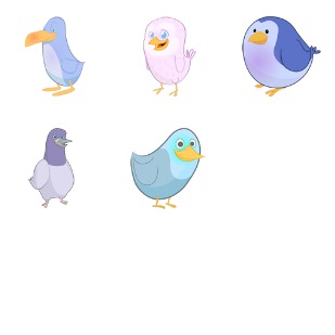 Twitter Birds icon sets preview
