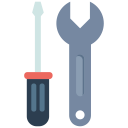 settings, work, screwdriver, wrench and screwdriver, wrench icon