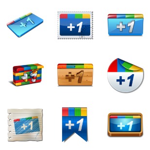 Google Plus icon sets preview