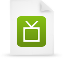 file, green, paper, document icon