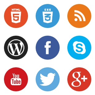 Social 1 icon sets preview