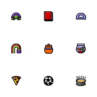 More Kidcons icon sets preview