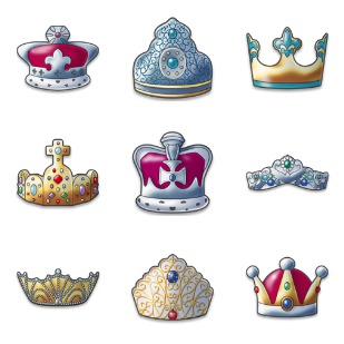 Crown icon sets preview