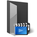 movie, video, folder, film icon