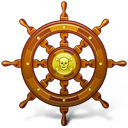 Navigate, Pirate, Ship, Wheel icon