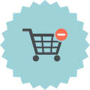 remove, shopping, delete, ecommerce, cart, empty, online shopping icon