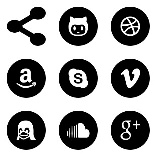 social network icon sets preview
