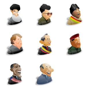 Political Characters icon sets preview