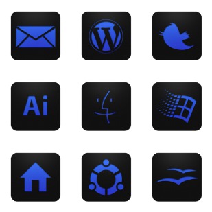 Blueberry icon sets preview