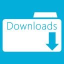 Folders OS Downloads Folder Metro icon
