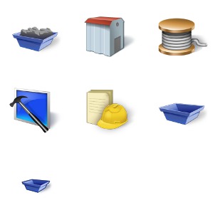 Construction icon sets preview