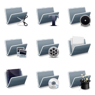 Digital Video Techniques icon sets preview
