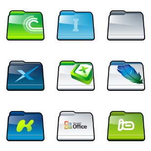Dock Folders icon sets preview