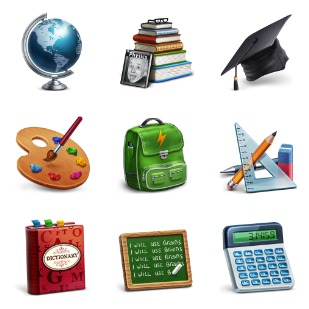 Academic icon sets preview