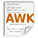 x, awk, application icon
