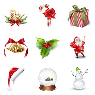Silent Night Christmas icon sets preview