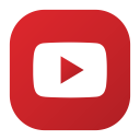 play, youtube, social, video, logo icon