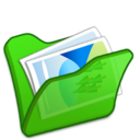 Folder green mypictures icon