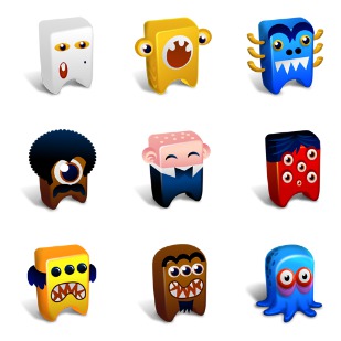 Creatures icon sets preview