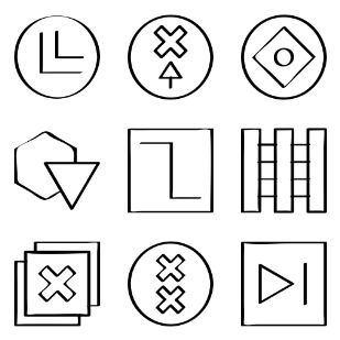Abstract 1 Sketch icon sets preview
